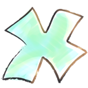 X Cartoon icon